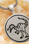 Dinozor Erkek Gümüş Kolye Zincir