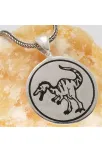 Dinozor Erkek Gümüş Kolye Zincir Dinozor Erkek Gümüş Kolye Zincir