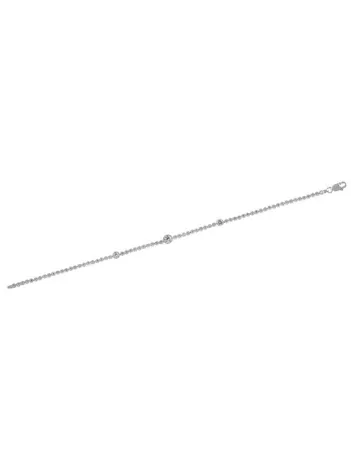 Alyona Zirkon Taşlı Su Yolu Bayan Gümüş Bileklik