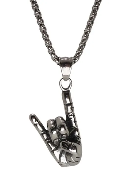 Ottoman Rock Erkek Çelik Kolye Zincir