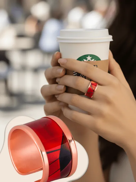 Kadın Bakır Bileklik Yüzük Set - Sunny Model Özel Baskı Metal Kutu Ve Kuvars Taşı Kadın Bakır Bileklik Yüzük Set - Sunny Model Özel Baskı Metal Kutu Ve Kuvars Taşı