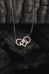 Sonsuzluk ve Kalp Motifli Taş Süslemeli Bayan Gümüş 925 Ayar Kolye GKLSNSZLKKP-ALT Sonsuzluk ve Kalp Motifli Taş Süslemeli Bayan Gümüş 925 Ayar Kolye GKLSNSZLKKP-ALT