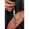 Erkek Gümüş Bileklik - İsim Yazılan 2.8 mm Çift Kare Kral Zincir Erkek Bileklik
