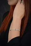 Hera Bayan Zirkon Taşlı Gümüş Su Yolu Set - Kolye, Bileklik, Küpe, Yüzük