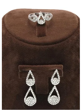 Damla Su Yolu Gümüş Bayan Set - Kolye, Bileklik, Küpe, Yüzük