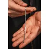 Kare Parçalı Erkek Kral Gümüş Bileklik Künye 2,8mm Orta Kalınlıkta Kare Parçalı Erkek Kral Gümüş Bileklik Künye 2,8mm Orta Kalınlıkta