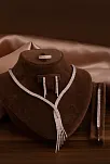 Kadın Gümüş Takı Seti - Sedef Zirkon Taşlı Kolye, Bileklik, Yüzük, Küpe Tam Set