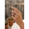Kadın Bakır Bileklik Yüzük Set - Chlara Model Özel Baskı Metal Kutu Ve Kuvars Taşı Kadın Bakır Bileklik Yüzük Set - Chlara Model Özel Baskı Metal Kutu Ve Kuvars Taşı