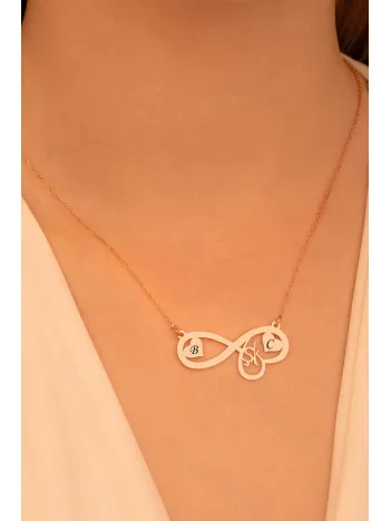 Kişiye Özel Isimli Ve Kalpli Sonsuzluk Gümüş Kolye Kişiye Özel Isimli Ve Kalpli Sonsuzluk Gümüş Kolye