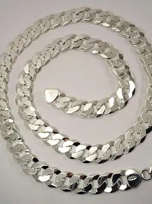 Erkek Gurmet Kolye Zincir Kalın 11mm İtalyan Malı Mükemmel Kalite