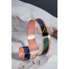 Kadın Bakır Bileklik Yüzük Set - Elisa Model Özel Baskı Metal Kutu Ve Kuvars Taşı Kadın Bakır Bileklik Yüzük Set - Elisa Model Özel Baskı Metal Kutu Ve Kuvars Taşı