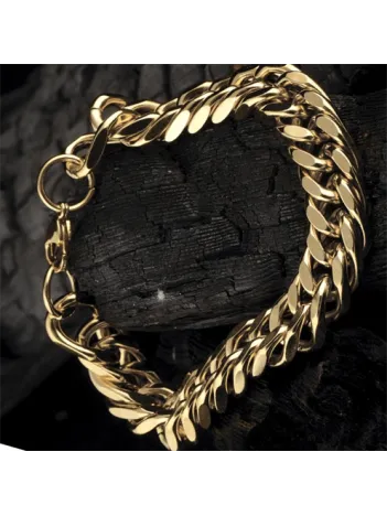 Ottoman Altın Rengi Çelik Gurmet Erkek Bileklik CBLBURGUCLK-ALT