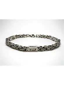 ERKEK ÇELİK BİLEKLİK KÜNYE 5,5mm GREK MODEL İNCE VE ZARİF!!