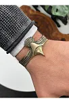 Erkek Bileklik - Metal Erkek Bileklik - Erkek Bileklik - Kartal Model-Gold
