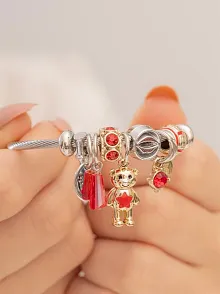 Kadın Çelik Bileklik - Charm Model Bileklik - Charm Model Kadın Bileklik