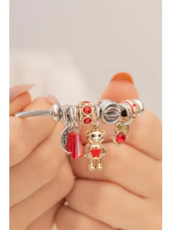 Kadın Çelik Bileklik - Charm Model Bileklik - Charm Model Kadın Bileklik