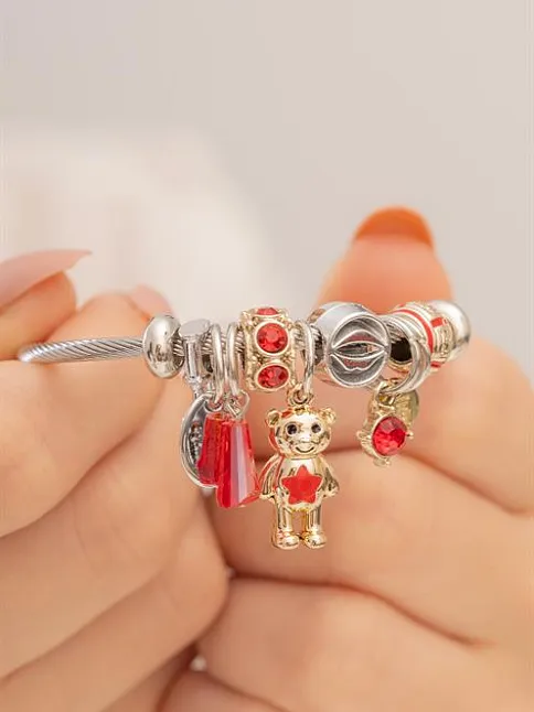 Kadın Çelik Bileklik - Charm Model Bileklik - Charm Model Kadın Bileklik