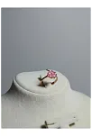 Kadın Gümüş Yüzük - Rose Kaplama Pembe Yonca Model Gümüş Yüzük Kadın Gümüş Yüzük - Rose Kaplama Pembe Yonca Model Gümüş Yüzük