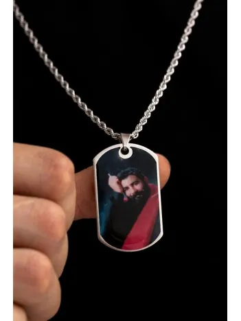 Erkek Kolye-Çelik Ahmet Kaya Baskılı Asker Künyesi Erkek Kolye-Çelik Ahmet Kaya Baskılı Asker Künyesi