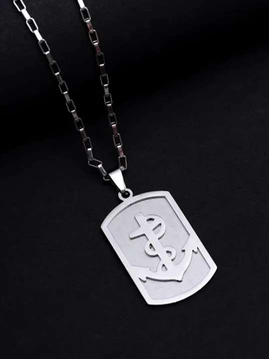 Erkek Kolye - Ottoman Çapa Model Çelik Kolye