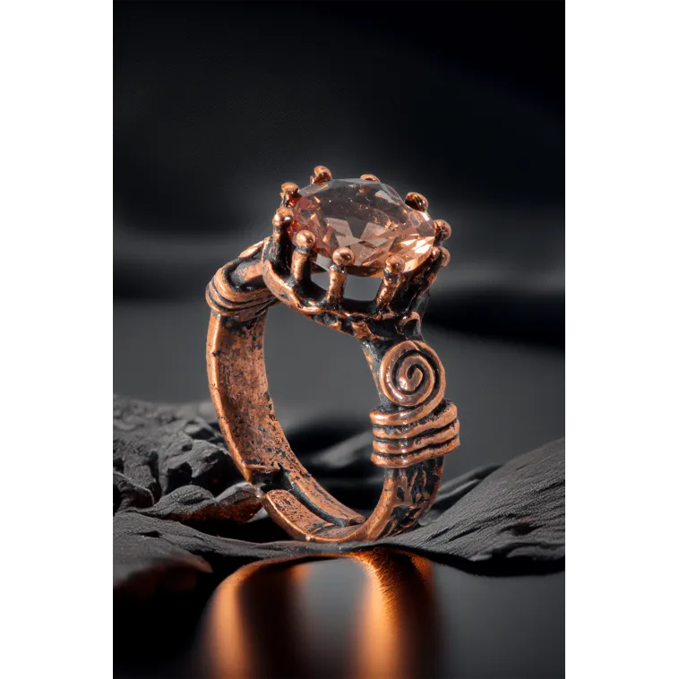 Kadın Bakır Bileklik Yüzük Set - Zultanit Taşı Model 2 Ağaç Kabuğu Model İnce Metal Kutu Kuvars Taşı Kadın Bakır Bileklik Yüzük Set - Zultanit Taşı Model 2 Ağaç Kabuğu Model İnce Metal Kutu Kuvars Taşı