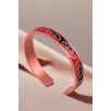 Kadın Bakır Bileklik - Carlotta Model Özel Baskı Metal Kutu Ve Kuvars Taşı Kadın Bakır Bileklik - Carlotta Model Özel Baskı Metal Kutu Ve Kuvars Taşı