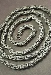 OttoMan 3,5mm İnce Kral Erkek Çelik Kolye Zincir