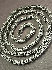 OttoMan 3,5mm İnce Kral Erkek Çelik Kolye Zincir