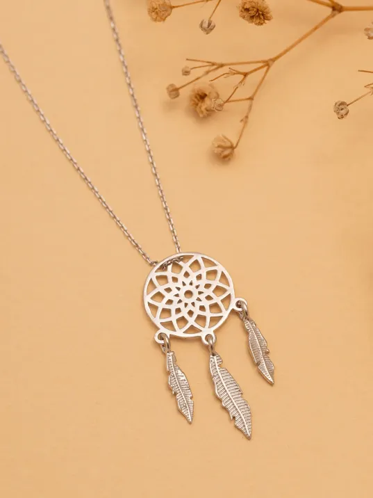 Düş Kapanı Bayan Gümüş Kolye GKLGMSDUSKP