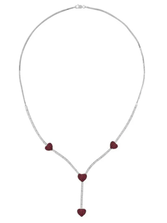 Arya Bayan Yakut Taşlı Gümüş Su Yolu Set - Kolye, Bileklik, Küpe, Yüzük Arya Bayan Yakut Taşlı Gümüş Su Yolu Set - Kolye, Bileklik, Küpe, Yüzük