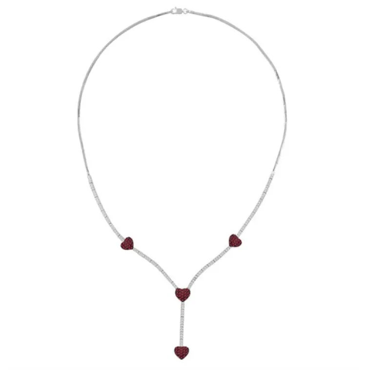 Arya Bayan Yakut Taşlı Gümüş Su Yolu Set - Kolye, Bileklik, Küpe, Yüzük Arya Bayan Yakut Taşlı Gümüş Su Yolu Set - Kolye, Bileklik, Küpe, Yüzük