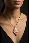 Kadın Bakır Set - Kırmızı Tutkunun Rengi Model Bakır Kadın Kolye Bileklik Yüzük Küpe Set