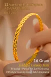 Kadın Gümüş Bileklik - Adana Burma 16 gr 22 Ayar Altın Kaplama Gümüş Bilezik Kadın Gümüş Bileklik - Adana Burma 16 gr 22 Ayar Altın Kaplama Gümüş Bilezik
