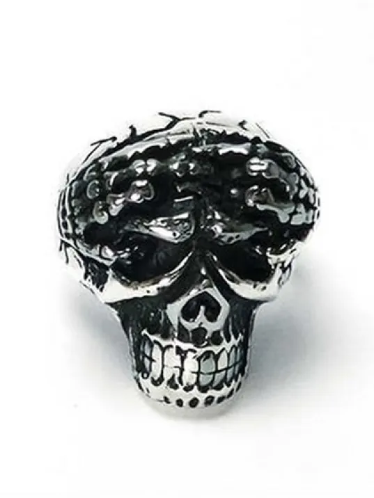 Kurukafa Gotik Gümüş Erkek Yüzüğü