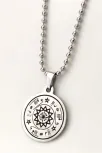 Rufai Gülü Gümüş Rengi Çelik Kolye Top Zincir CKLRUFALGUL-GMS