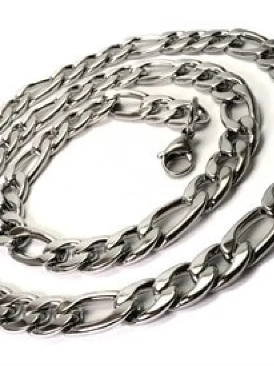 FİGARO ÇELİK ERKEK KOLYE VE BİLEKLİK SET KALIN MODEL