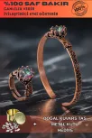 Kadın Bakır Bileklik Yüzük Set - Mistik Topaz Ağaç Kabuğu Model İnce Metal Kutu Kuvars Taşlı Set Kadın Bakır Bileklik Yüzük Set - Mistik Topaz Ağaç Kabuğu Model İnce Metal Kutu Kuvars Taşlı Set
