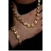 Erkek Çelik Bileklik Kolye Set - Altın Kaplama Gemici Model Çelik Bileklik Kolye Set Erkek Çelik Bileklik Kolye Set - Altın Kaplama Gemici Model Çelik Bileklik Kolye Set