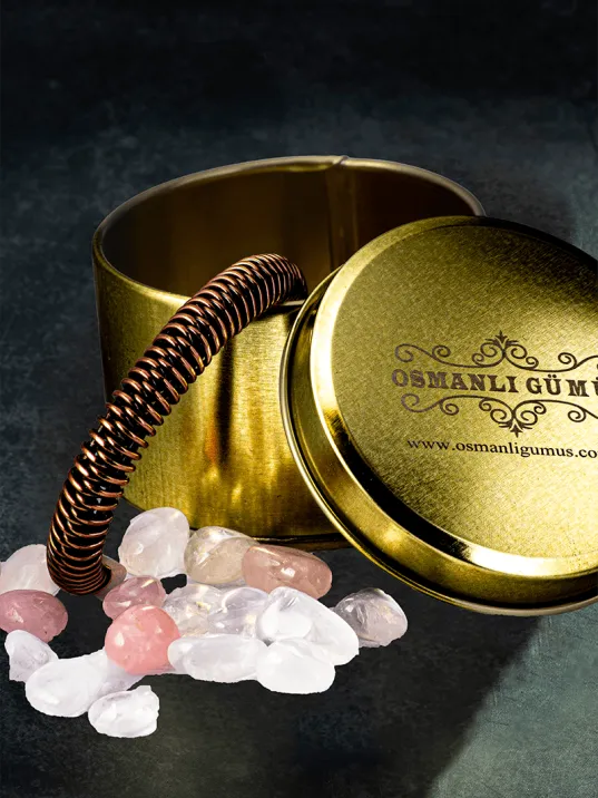 Erkek Kadın Bakır Bileklik - Burgu Sarım Erkek Kadın Bileklik Bilezik