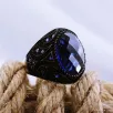 Lacivert Safir Kristal Kesim Mikro Taşlı Özel Seri Erkek Gümüş Yüzük Lacivert Safir Kristal Kesim Mikro Taşlı Özel Seri Erkek Gümüş Yüzük