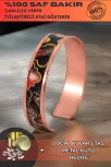 Kadın Bakır Bileklik - Ester Model Özel Baskı Metal Kutu Ve Doğal Taşlar Kadın Bakır Bileklik - Ester Model Özel Baskı Metal Kutu Ve Doğal Taşlar