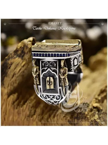 İslam Usta Tasarımı Emanet Gümüş Erkek Yüzük