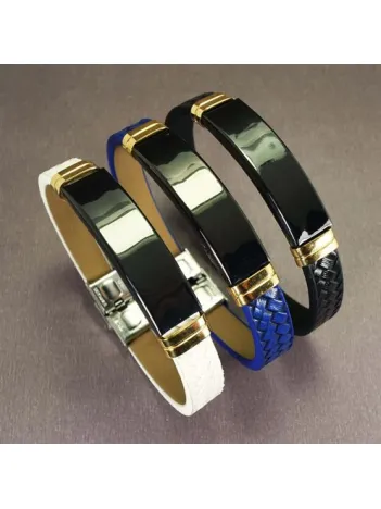 OttoMan İsim Yazılan Bileklik Suni Deri 3 Renk Seçeneği-beyaz OttoMan İsim Yazılan Bileklik Suni Deri 3 Renk Seçeneği-beyaz