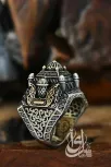 İslam Usta Tasarımı Gümüş Camii Model Gümüş Erkek Yüzük GYZISLMSTM3-GMS