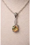 Kadın Gümüş Kolye Küpe Set - Işıltılı Mini Aura Zultanit Taşlı Kadın Gümüş Set