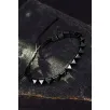 Erkek Kadın Doğal Taş Bileklik - Siyah Hematit Doğal Taşlı Makrome Gotik Tarz Model Unisex Bileklik Erkek Kadın Doğal Taş Bileklik - Siyah Hematit Doğal Taşlı Makrome Gotik Tarz Model Unisex Bileklik