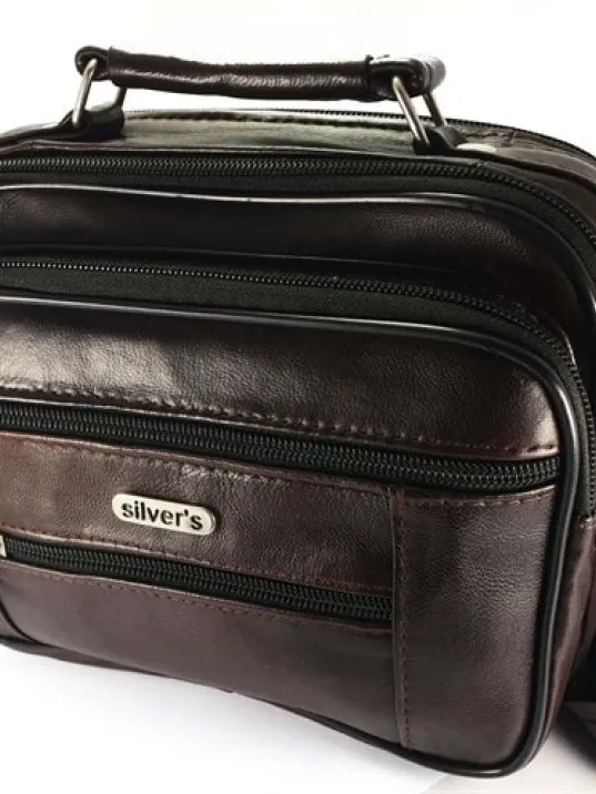 Silver’s Marka Hakiki Deri Erkek Deri Çanta Çelik Kasalı Orta Boy Silver’s Marka Hakiki Deri Erkek Deri Çanta Çelik Kasalı Orta Boy