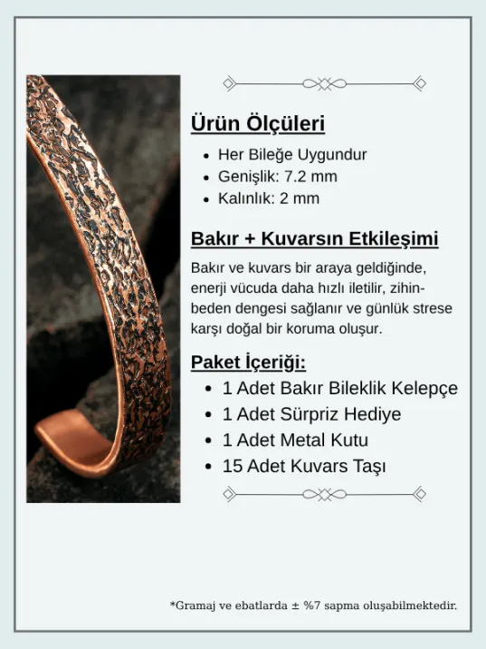 Ağaç Kabuğu Model Bakır Bileklik El Işçiliği Kelepçe Metal Kutu Doğal Taşlar Kadın Erkek Bilezik Ağaç Kabuğu Model Bakır Bileklik El Işçiliği Kelepçe Metal Kutu Doğal Taşlar Kadın Erkek Bilezik