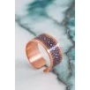 Kadın Bakır Bileklik Yüzük Set - Lola Model Özel Baskı Metal Kutu Ve Kuvars Taşı Kadın Bakır Bileklik Yüzük Set - Lola Model Özel Baskı Metal Kutu Ve Kuvars Taşı