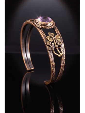 Mor Ametist Taşlı Antik Bakır Kadın Bileklik – Metal Kutu Ve Doğal Taşlar Mor Ametist Taşlı Antik Bakır Kadın Bileklik – Metal Kutu Ve Doğal Taşlar